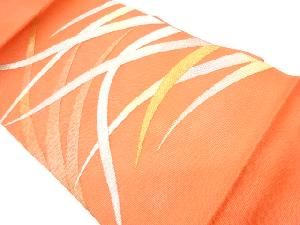  紗 芝模様織出し名古屋帯